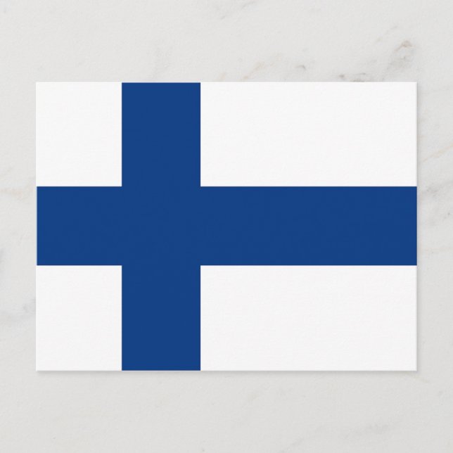 Postcard with Flag of Finland (Front)
