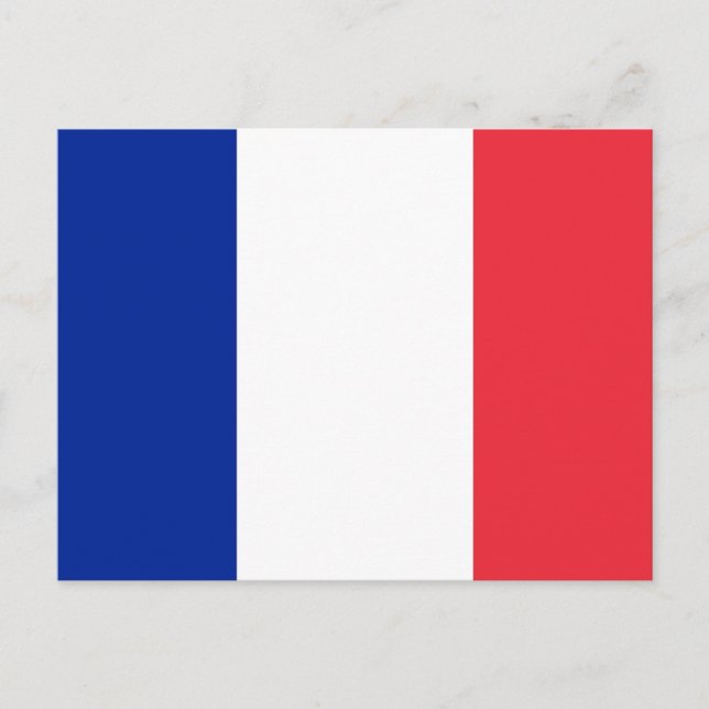 Postcard with Flag of France (Front)