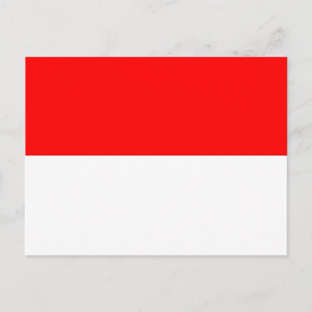 Postcard with Flag of Indonesia (Front)