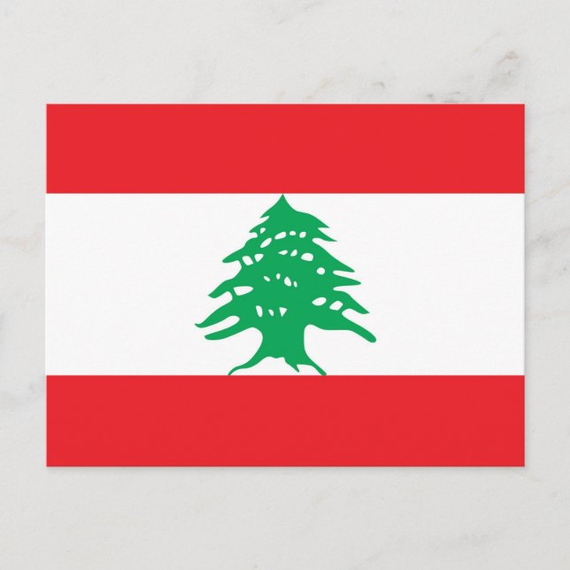 Postcard with Flag of Lebanon (Front)