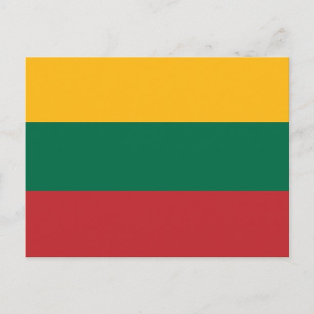 Postcard with Flag of Lithuania (Front)