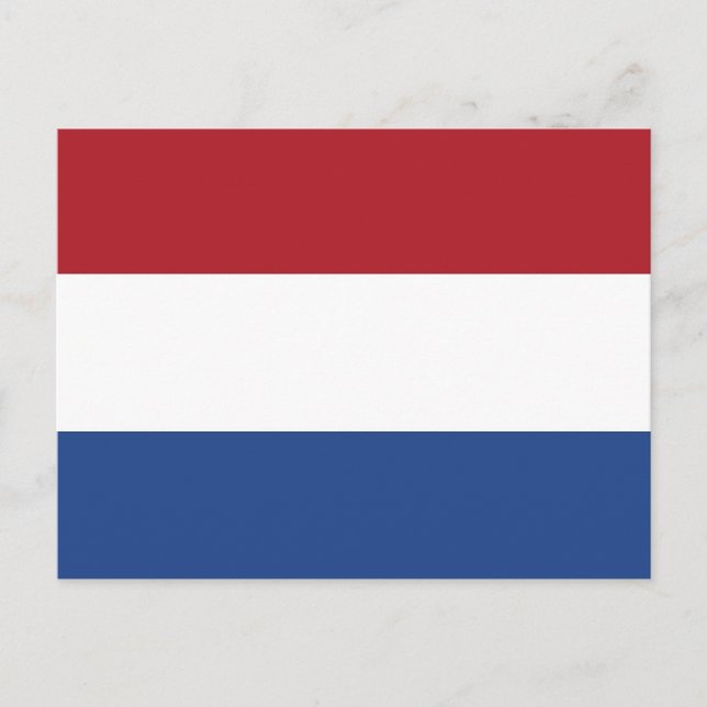 Postcard with Flag of Netherlands (Front)
