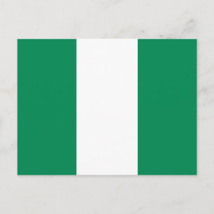Postcard with Flag of Nigeria