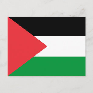 Postcard with Flag of Palestine