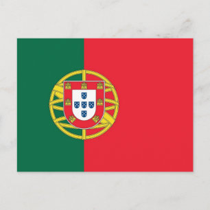Postcard with Flag of Portugal