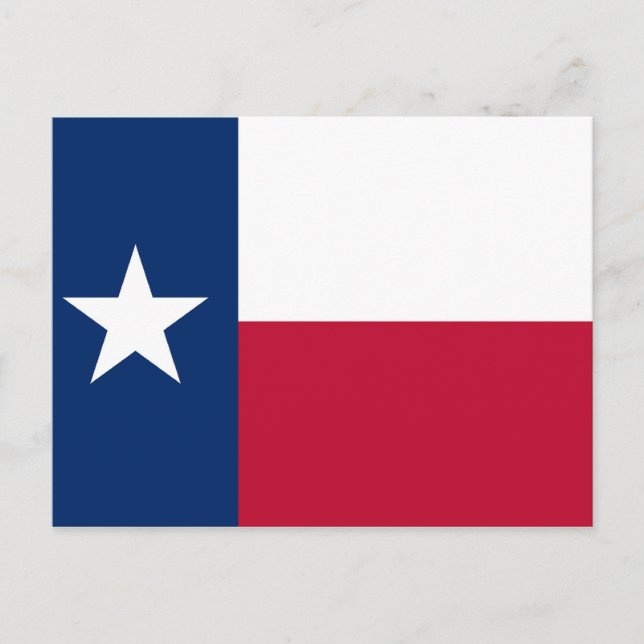 Postcard with Flag of Texas State - USA (Front)