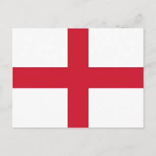 Postcard with Flag of the England