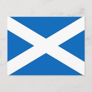 Postcard with Flag of the Scotland