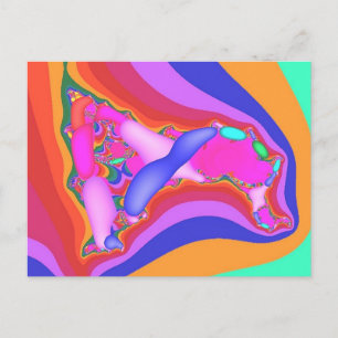 postcard with fractal resembling a woman