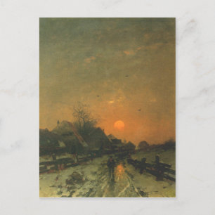 Postcard With Heinz Flockenhaus Painting