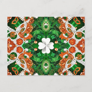 Postcard with Ireland Colours Design