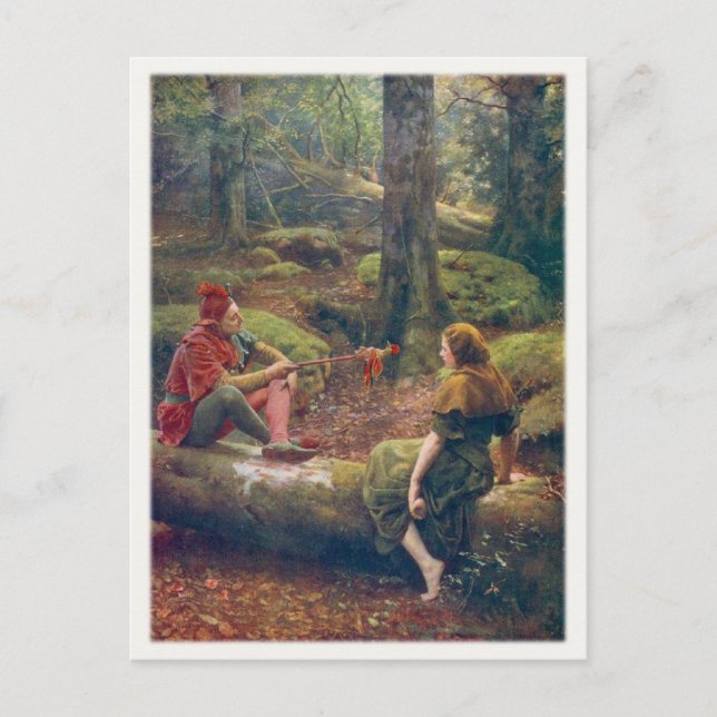 Postcard With John Collier Painting (Front)