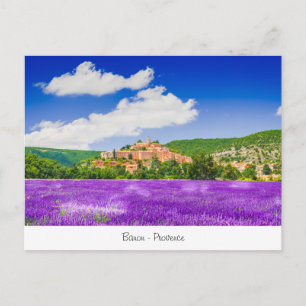 Postcard with lavender in Banon Provence