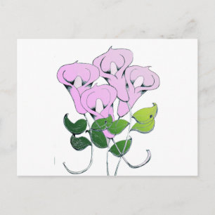 Postcard with Lilies
