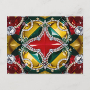 Postcard with Los Angeles Colours Design