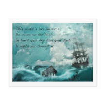 Postcard with message