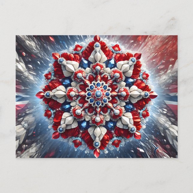 Postcard with Norway Colours Design (Front)