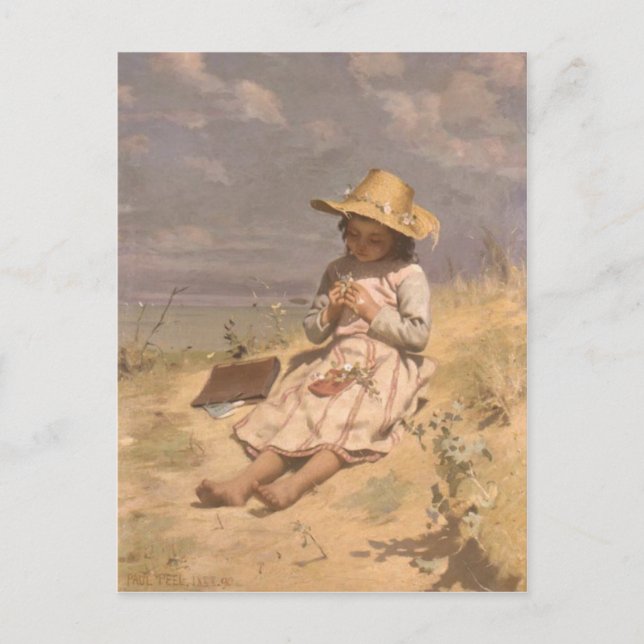 Postcard With Paul Peel Painting (Front)