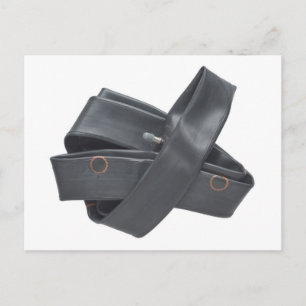 Postcard with Rubber Tire Tube