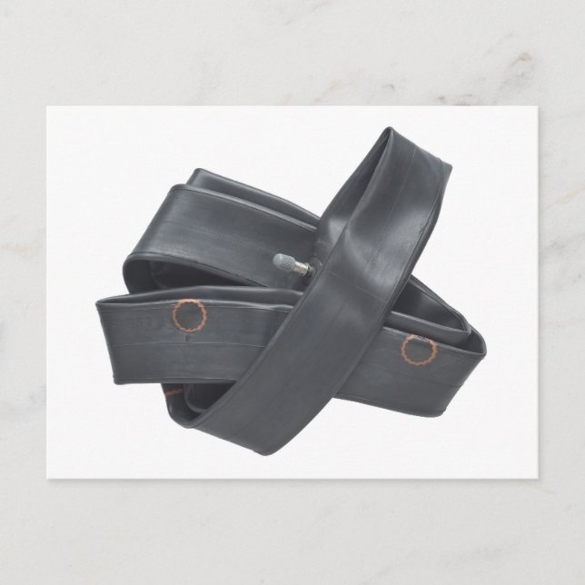 Postcard with Rubber Tire Tube (Front)