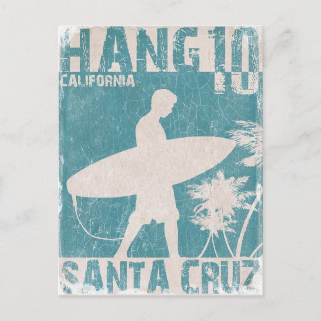 Postcard with Santa Cruz Surfer Print (Front)