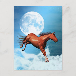 Postcard with spirit horse