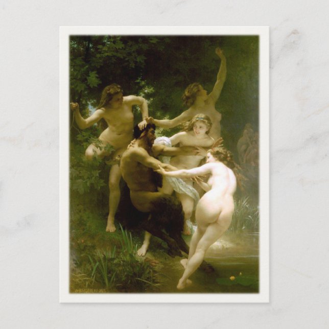 Postcard With William-Adolphe Bouguereau Painting (Front)