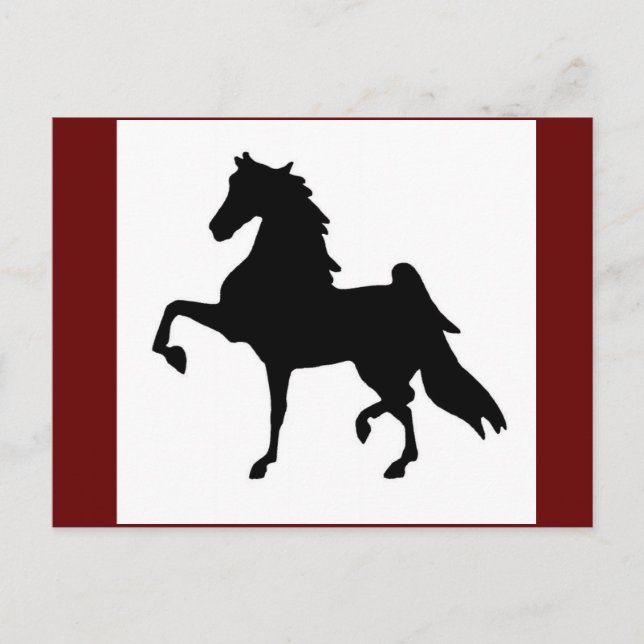 Postcards - American Saddlebred Silhoutte (Front)