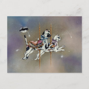 Postcards - Carousel Cats SQ