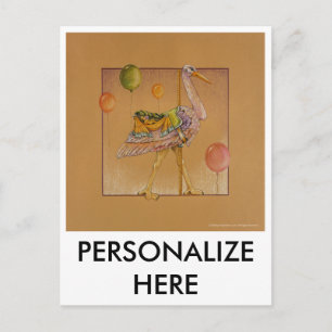 Postcards - Carousel Stork