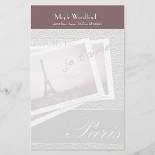 Postcards from Paris Personalised Paper