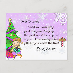 Postcards from Santa: Holiday Blonde female Elf