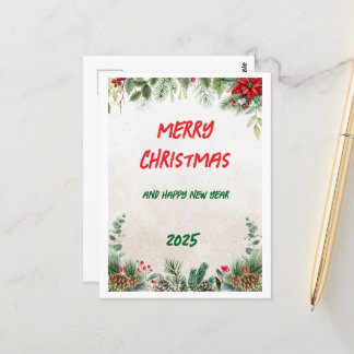 postcards merry christmas 2025
