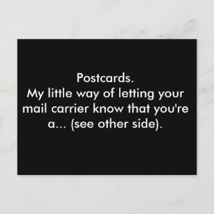 Postcards. My little way of letting your mail... Postcard