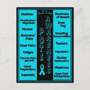 POSTCARDS...POTS - Symptoms Postcard