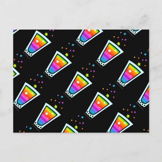 POSTCARDS - RAINBOW SHOT GLASS (Front)