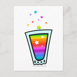POSTCARDS - RAINBOW SHOT GLASS