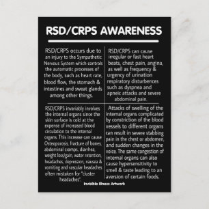POSTCARDS...RSD/CRPS - Info Postcard