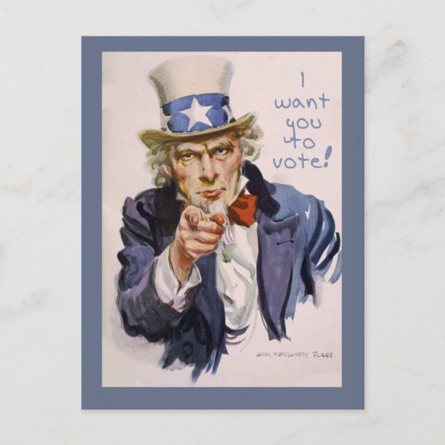 Postcards to Voters UNCLE SAM November 6 (Front)