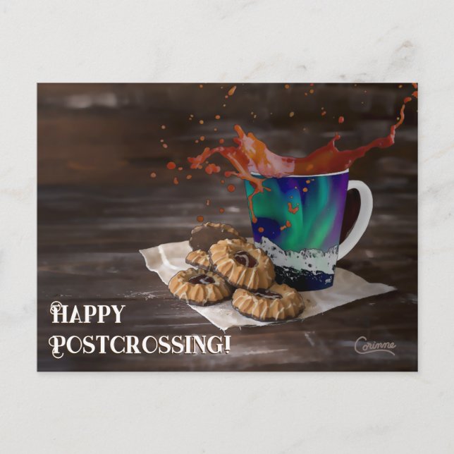 Postcrossing Coffee - Postcard (Front)