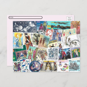 Postcrossing Featuring Postage with People  Postcard