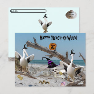 Postcrossing - Happy Beach-O-Ween Halloween Postcard