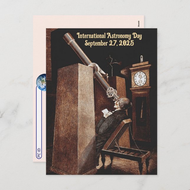 Postcrossing - International Astronomy Day  Holiday Postcard (Front/Back)