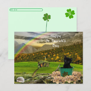 Postcrossing - Jack The Cat's St. Patrick's Day Postcard