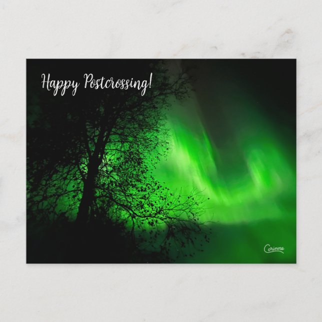 Postcrossing Northern Lights 2 - Postcard (Front)