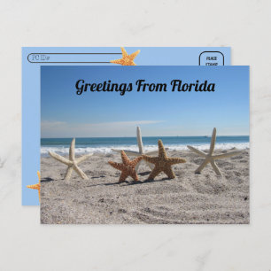 Postcrossing - Seashells on the Beach Postcard