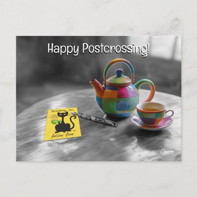 Postcrossing Tea - Postcard (Front)