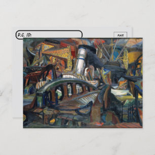 Postcrossing - The Harbour by Josef Presser Postcard