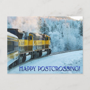 Postcrossing Train - Postcard