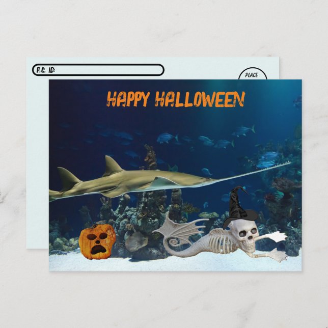 Postcrossing - Under The Sea Halloween Postcard (Front/Back)